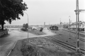 Vänersborg. Vy över stationsområdet