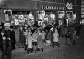 Skyltsöndag i Linköping år 1954