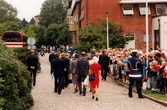 Det svenska kungaparet på besök vid stadshuset i Mölndal den 28 augusti 1997.