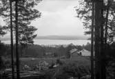 Vy över Backe och Fjällsjöälven.