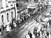 Första maj-demonstration han nått Stortorget, 1981-05-01