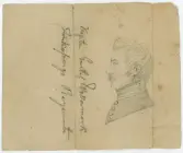 Porträtt på Gustaf Wettermark, Kapten vid Jönköpings regemente.