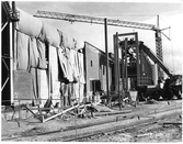 Byggnation av returpappersanläggning, 1974-1975