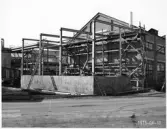 Byggnation av returpappersanläggning, 1974-1975