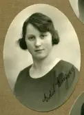 Lärarinnan Edit Engvall vid Örebro läns småskollärarinneseminarium, 1921-1923