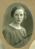 Lärarinnan Gerda Jansson vid Örebro läns småskollärarinneseminarium, 1921-1923