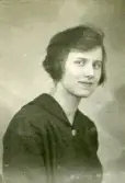 Karin Eriksson som elev vid Örebro läns småskollärarinneseminarium, 1920-tal