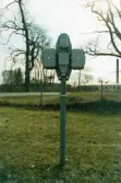 Telefonpost vid Lindbacka banvaktstuga, 1997