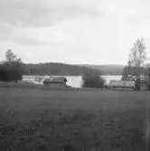 Falun, Lumsviken, Bäckänge, Sundborn. Båthus, smedja och bastu vid Bäckänge.