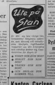 Den 11 januari år 1952. Ute på stan i Östgöten. 