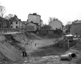 Grundgrävningen inför Rally hotell