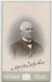 Porträtt på Major Carl Alfred Wästfelt född 15 september år 1814 på Näs i Äggby socken och död den 21 augusti år 1899 i Malmö