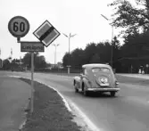 Västra infarten till Linköping 1959