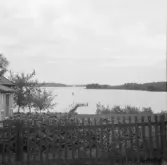 Borlänge, Torsång. Utsikt från Haglöfs brokvist i Tronsjö över Runn 1926.