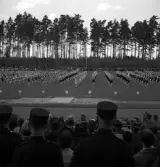 Gymnastiken, 18/5 1939. 
Truppgymnastik på Värendsvallen, fotot taget från läktaren.