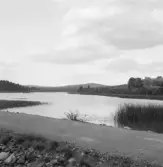 Falun, Kårarvet, dammen, Önsbacksdammen fr. södra änden Kunterberget i bakgrunden.