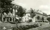 Vykort med motiv från Museiparken, Alingsås. I kanten står det 