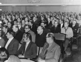 Möte med CV-anställda i Örebro konserthus, 1970-tal