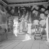 Falun, Lilla Främsbacka, Sveden, 1931. Väggmålning Linnéstugan, Sveden.