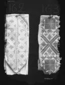 Örngottshuvor i korssöm (163) och utskårssöm (162).