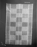 Täcke vävt i opphämta (29).
