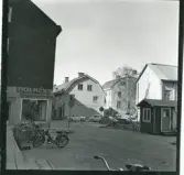 Västerås, Centrum, kv. Kettil.
Köpmangatan mot norr 1964.