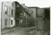 Västerås, Centrum.
Rivningshus i kvarteret Klas. C:a 1929-1930.