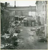 Västerås, Centrum, kv. Knut.
Vasagatan 16 under rivning.