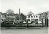 Västerås, Centrum, kv. Kol.
Rivning av byggnad Kopparbergsvägen 27, 1956.