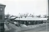 Västerås, Centrum, kv. Kol.
Hörnet Kopparbergsvägen/Snickargatan. C:a 1950-1955.