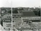Västerås, Östermalm, kv. Konrad.
Rivning av kvarteret Lorens, 1988-1989.
