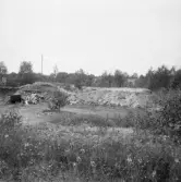 Falun, Norslund, Korsnäs. Masugnsruin vid Korsnäs 1926.