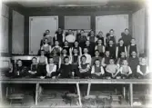 Foto av en pojkklass på dåv. Folkskollärarseminariet i Växjö.