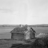 Säter, Gustafs, Holen, Tovholm, smedjan. Anders Lars smedja med torvtak. Mora.