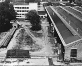 Lok utanför Vagnverkstaden på Centralverkstäderna, 1941