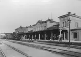 Centralstationen sett från väster, 1880-tal