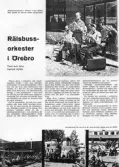 Artikel om Centralverkstädernas rälsbussorkester i Örebro, 1959