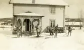 Officersövning i Storlien, Jämtland, 1919. 
Förberedelser inför avfärd på skidor.