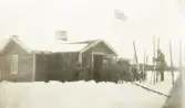 Officersövning i Storlien, Jämtland, 1919. 
Förberedelser inför avfärd på skidor.