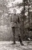 Fortsättningskriget i Finland 1941-44.
Finlandsfrivillige furir Erik Nilsson (fr. Växjö), som stupade 11/5 1944.