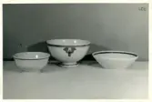 Hushållsgods från Bo Fajans. Skålar. Dekor H.
