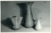 Vaser från Bo Fajans, formgivare Ewald Dahlskog, 1900-talets mitt.