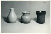 Vaser från Bo Fajans, formgivare Eva Jancke-Björk, 1900-talets mitt.