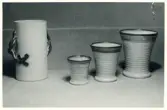 Vaser från Bo Fajans, formgivare Eva Jancke-Björk, 1900-talets mitt.