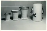 Vaser från Bo Fajans, formgivare Eva Jancke-Björk, 1900-talets mitt.