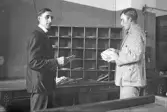 Sortering av post på Post- och telegrafstationen i Örebro, 1920-tal
