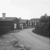 Falun, Överbacka. Bygatan i Överbacka.