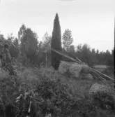 Falun, Lövänget, Ramsnäs. Pelaren vid Rapps i Ramsnäs.