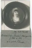 Porträtt på Elisabet Magareta Brändström gift med grosshandlare P. Ennes. Född år 1766 och död år 1822.