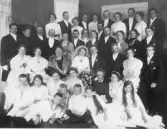 Brudpar med följe, 1920-tal